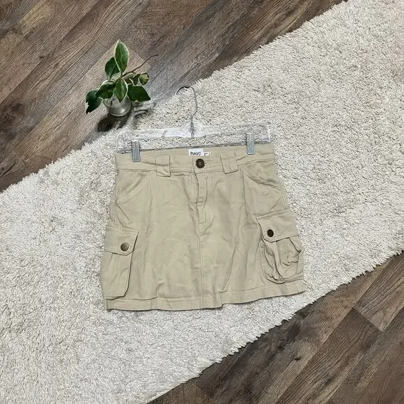 Princess Polly Size 4 Beige Lydie Cargo Mini Skirt - Picture 2 of 6